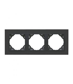Marco Triple Negro Mate / Negro Mate Animato