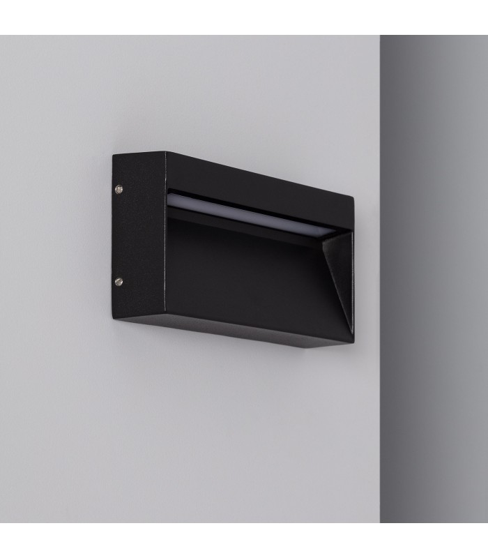 Baliza Pared Superficie 6W 400Lm IP54 Negro