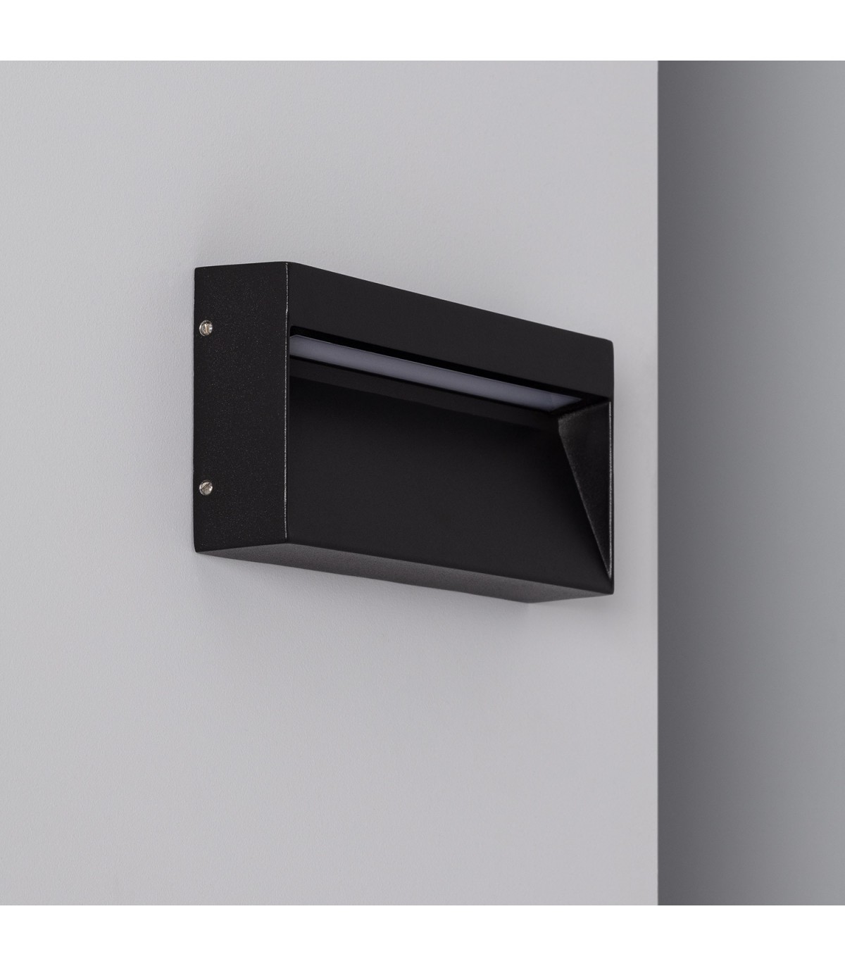 Baliza Pared Superficie 6W 400Lm IP54 Negro