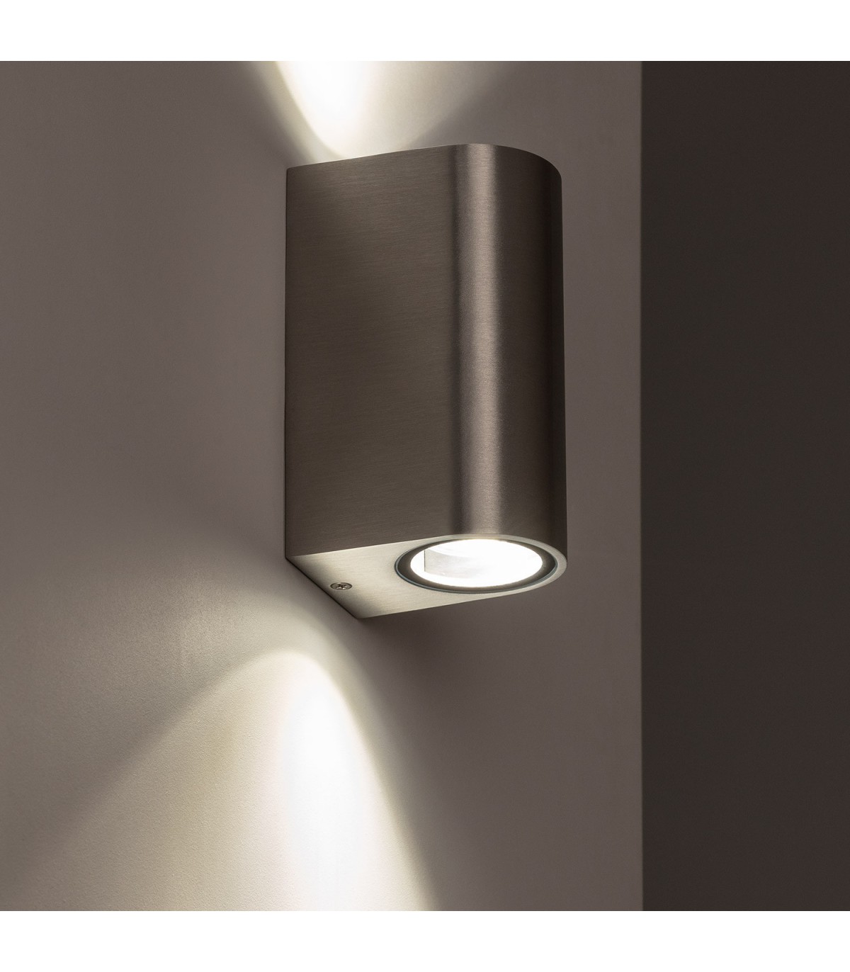 Aplique Pared Middle 2xGU10 Niquel IP44