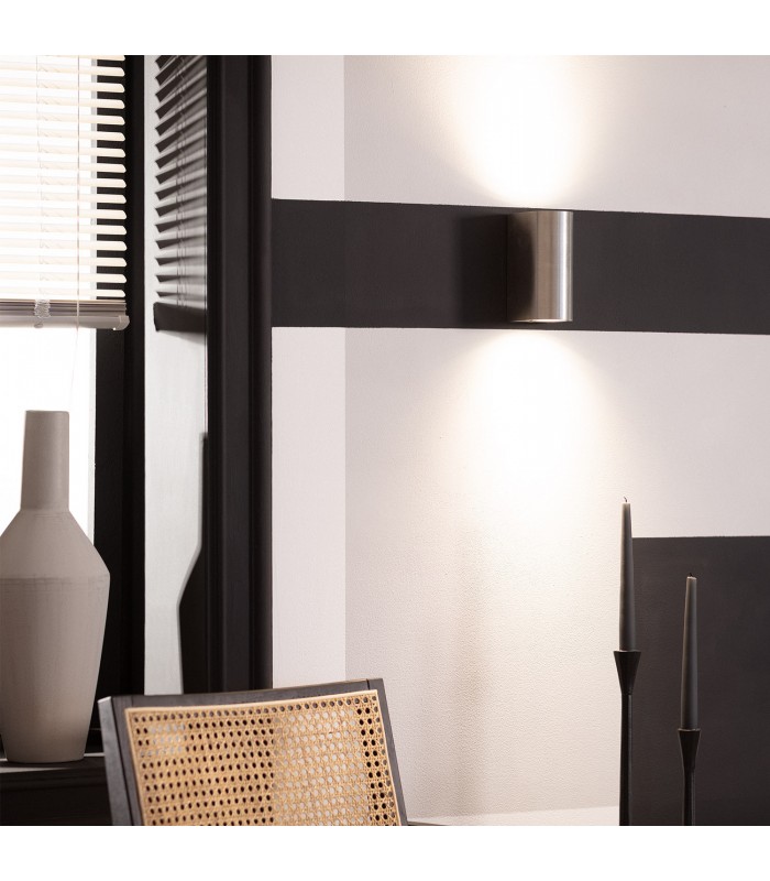 Aplique Pared Middle 2xGU10 Niquel IP44