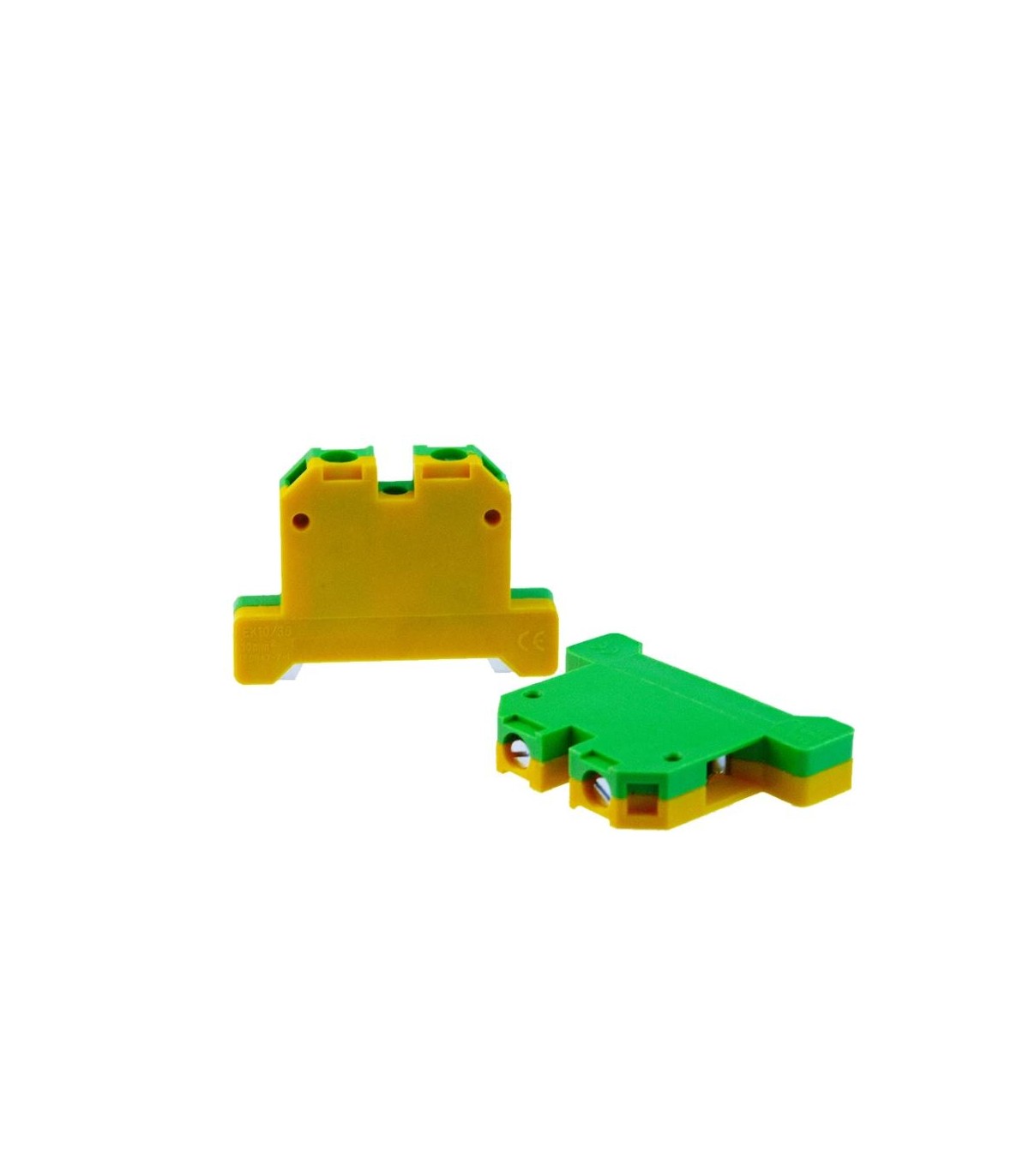 Borna de Conexión DIN Verde-Amarillo EK6