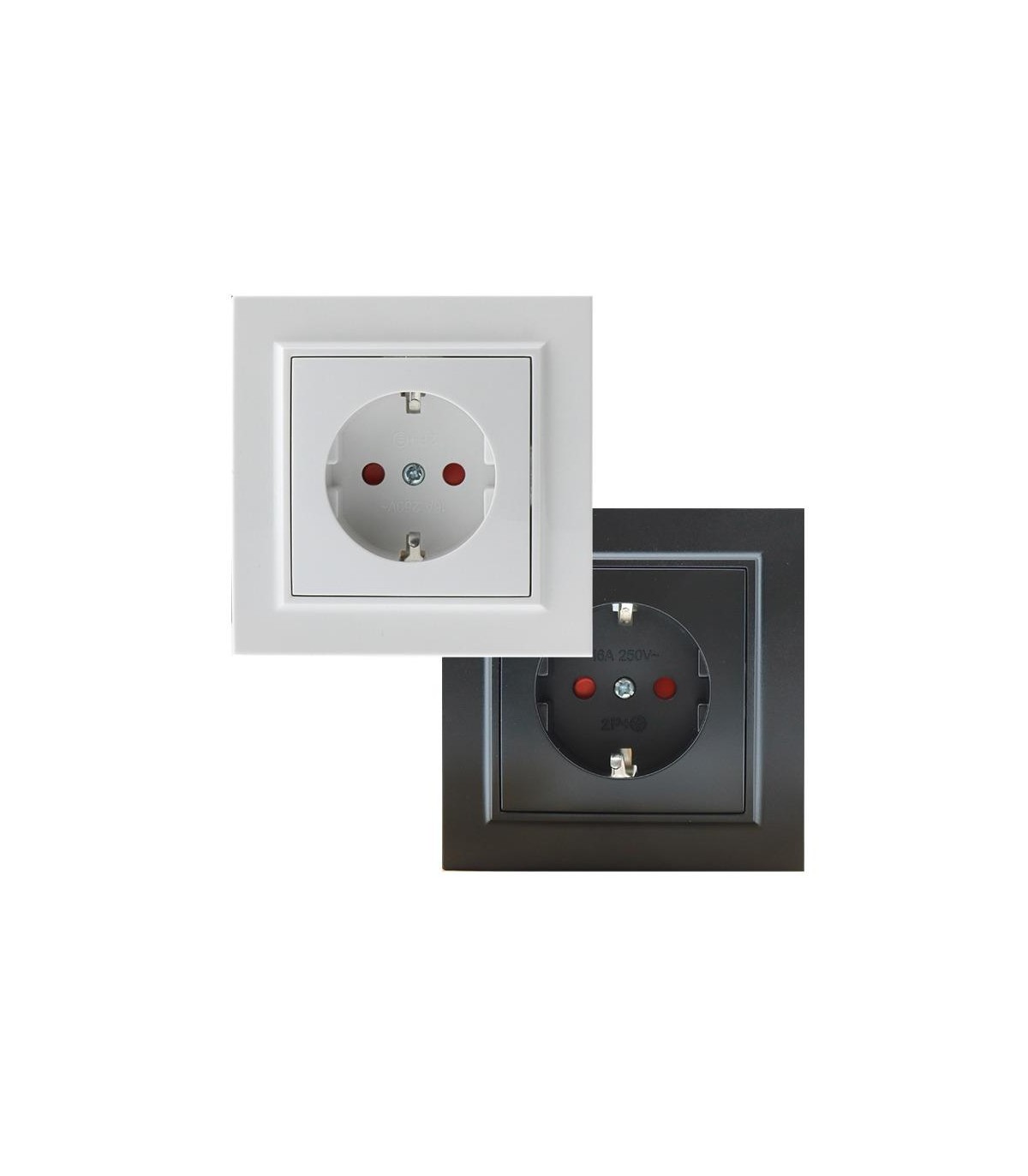 Enchufe Schuko Serie EP 2P+TT 16A