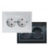 Enchufe Doble Schuko Serie EP 2P+TT 16A