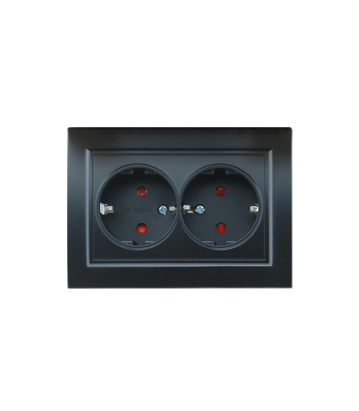 Enchufe Doble Schuko Serie EP 2P+TT 16A