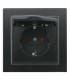 Enchufe Schuko con Tapa Serie EP 2P+TT 16A