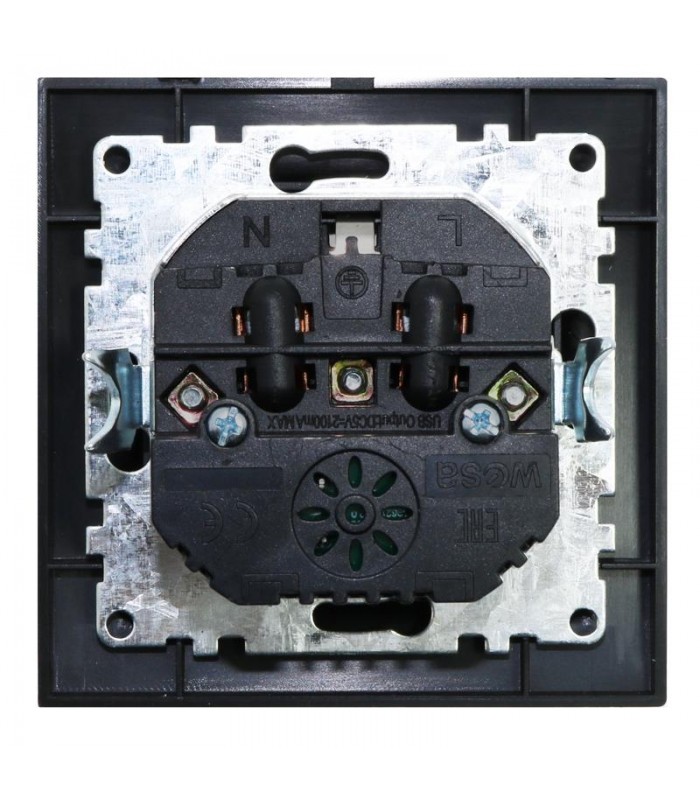 Enchufe Schuko Serie EP 2USB 2P+TT 16A