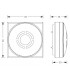 Baliza Estela Superficie 1h IP44 Aluminio