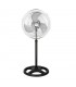 Ventilador de Pie Industrial Metal 80W 46cm Negro