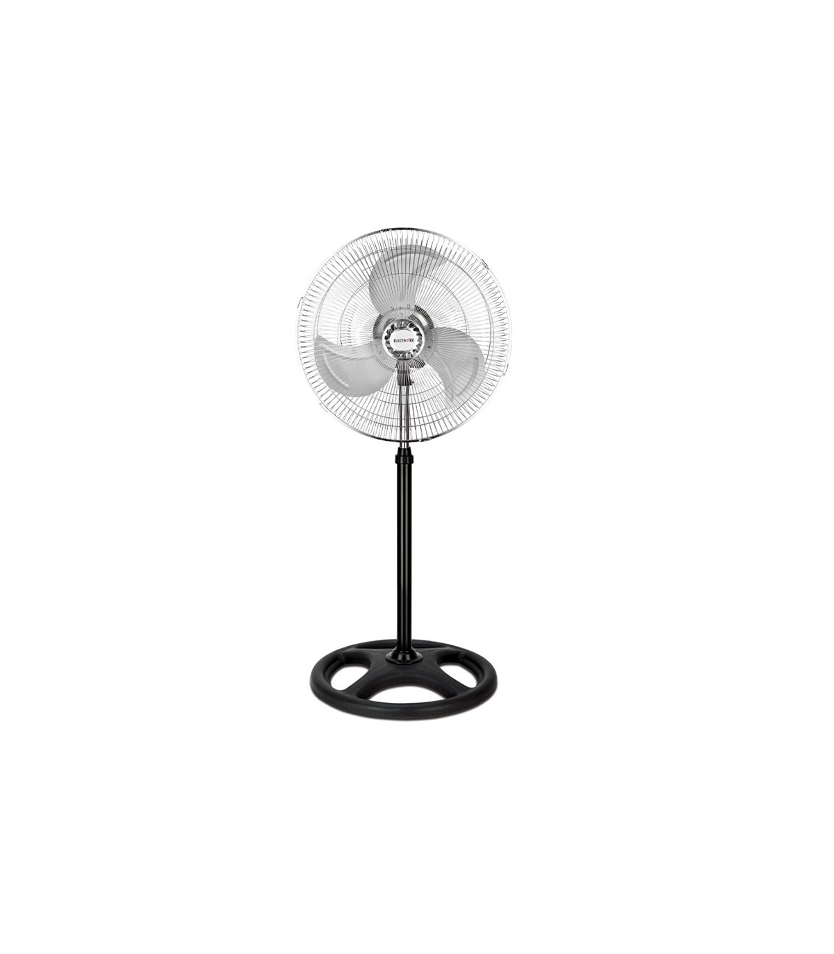 Ventilador de Pie Industrial Metal 80W 46cm Negro