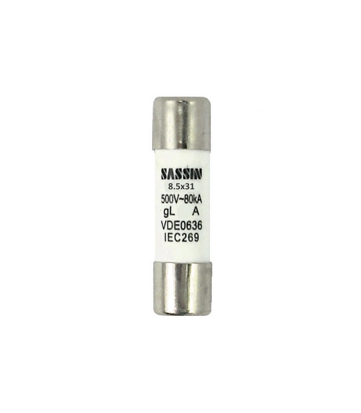 Fusible Cilíndrico 8.5x31.5mm Protección Estándar