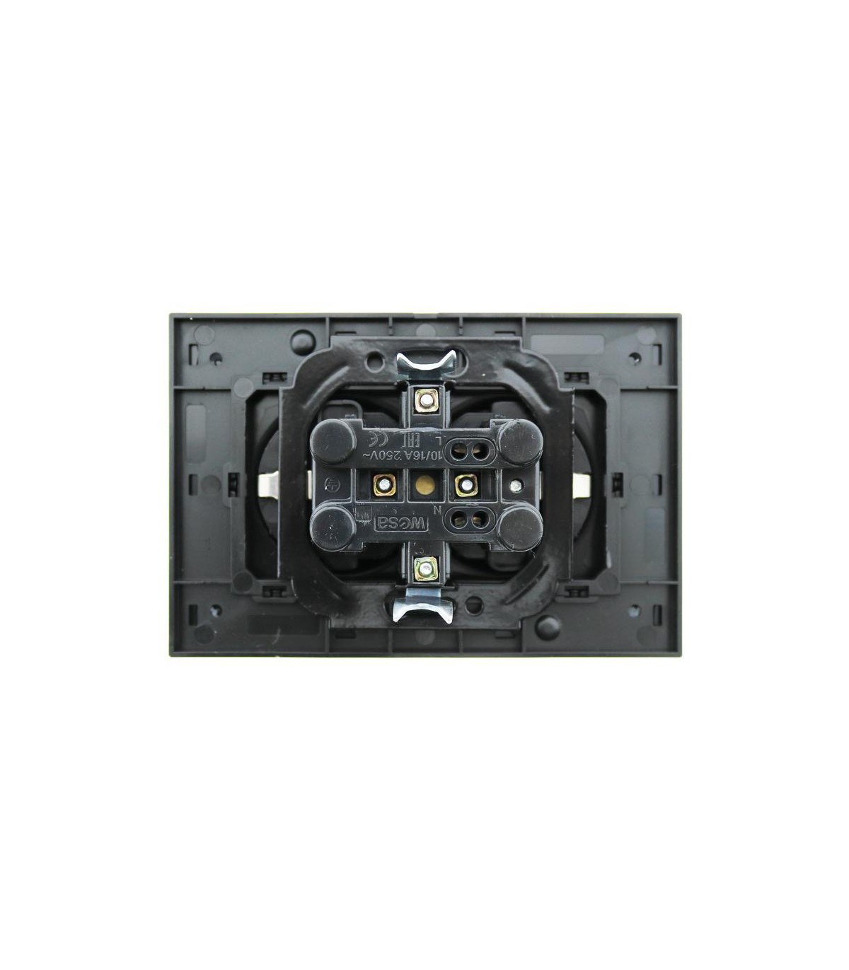 Enchufe Doble Schuko Cristal Serie FB 2P+TT 16A