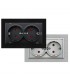 Enchufe Doble Schuko Aluminio Serie FL 2P+TT 16A