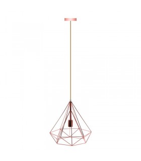 Lámpara Colgante Gumi Dorado Rosa 1xE27