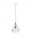 Lámpara Colgante Gumi Dorado Rosa 1xE27