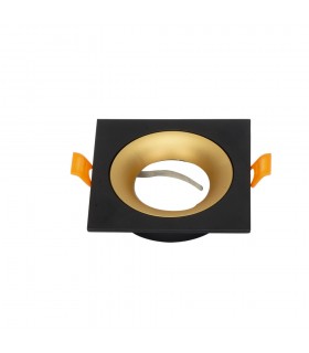 Aro Empotrable Anou Negro / Oro