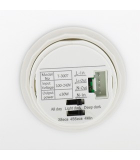 Plafón Superficie Nantes 2xE27 Con Sensor Movimiento