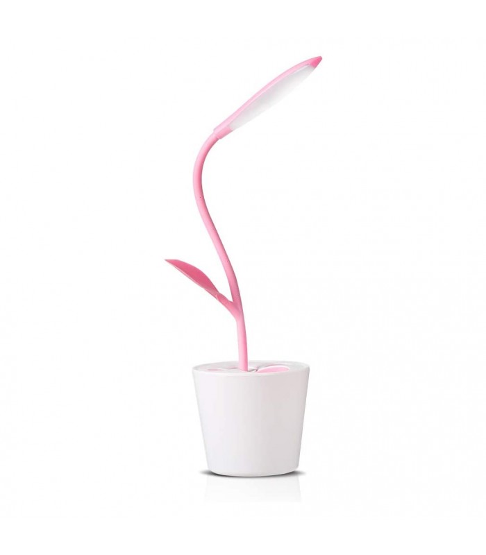 Flexo Planta 1W 100Lm 3 Niveles Rosa 6000K