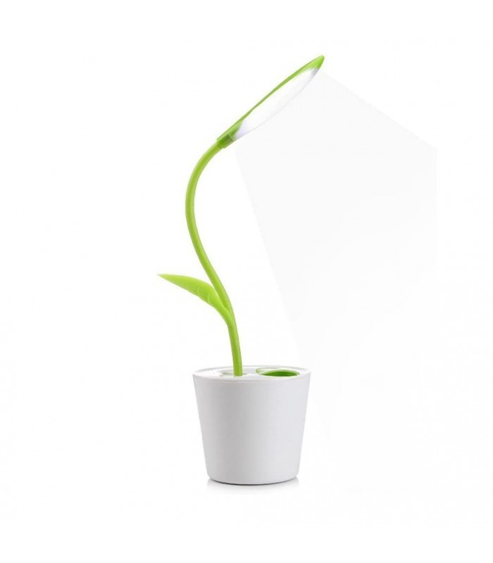 Flexo Planta 1W 100Lm 3 Niveles Verde 6000K