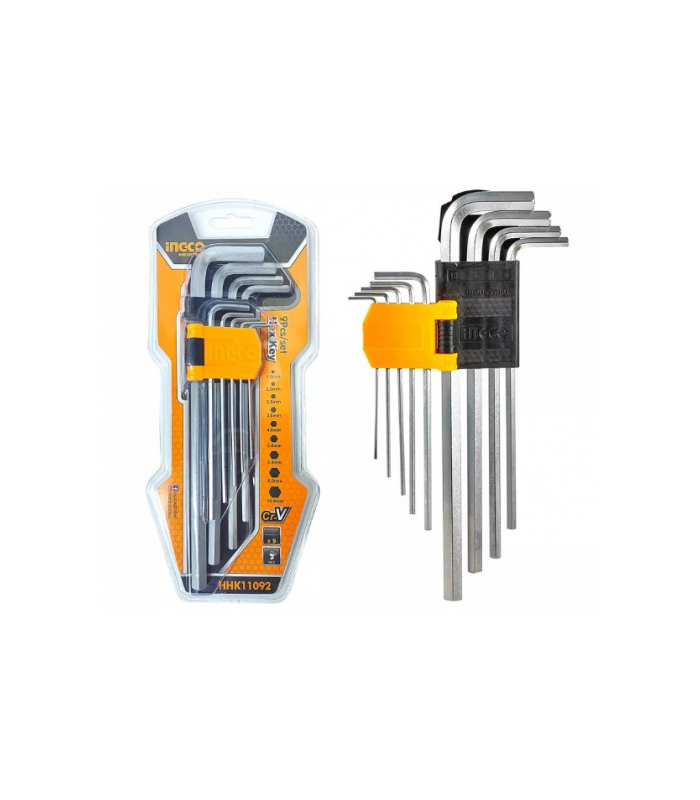 Juego Llaves Allen Extralargas 1.5-10mm L230mm