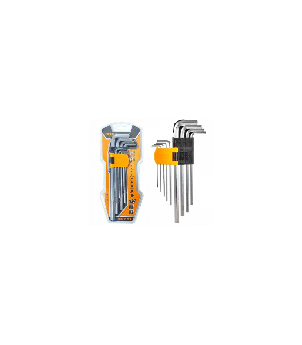 Juego Llaves Allen Extralargas 1.5-10mm L230mm