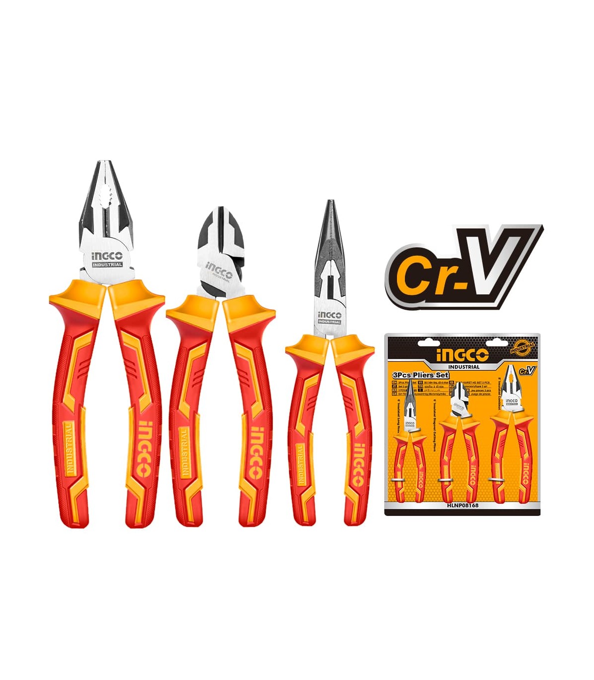 Juego Alicates Electricista 6" 6" 8" VDE