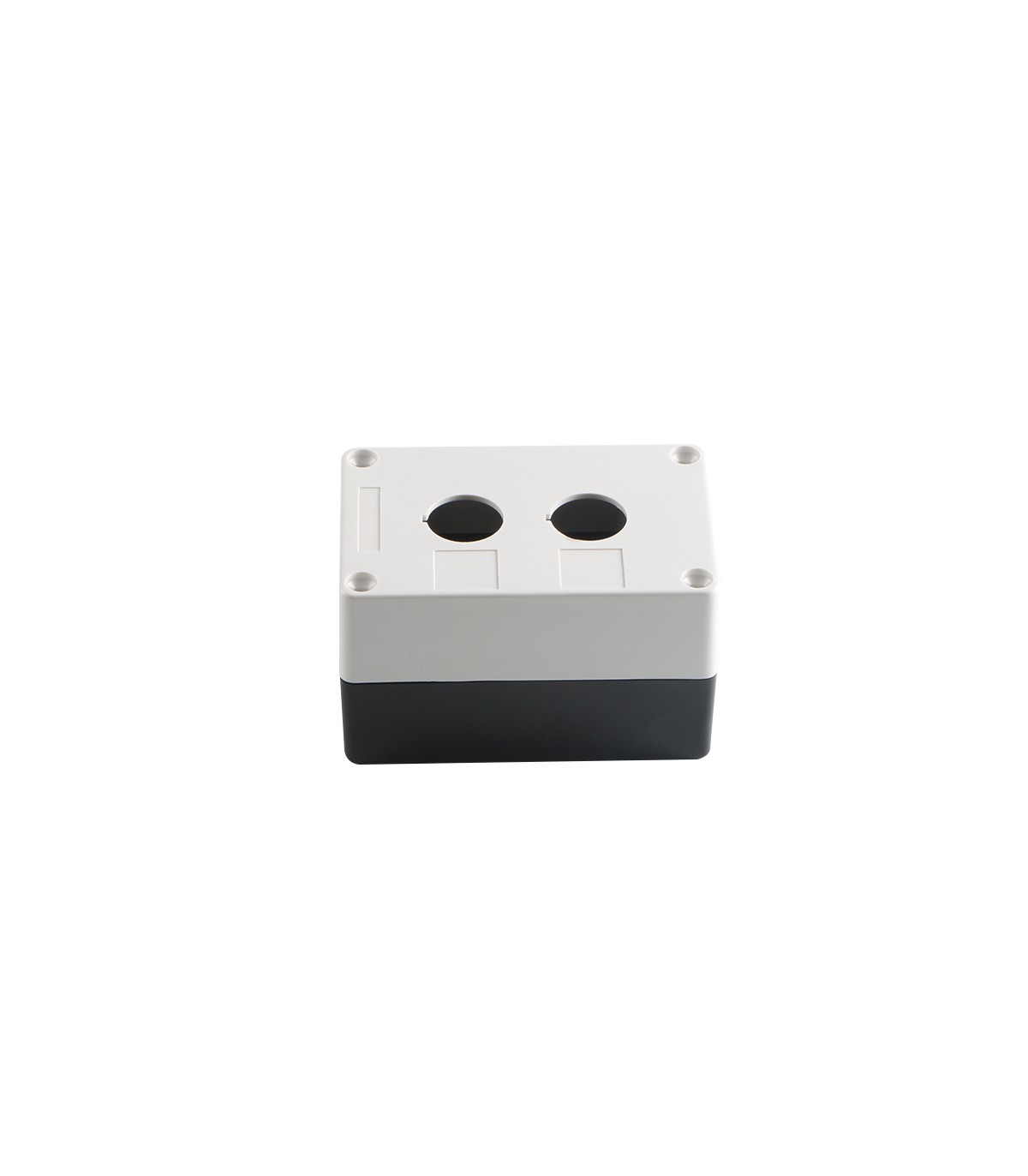 Caja Pulsador Sin Equipar IP65 Blanco 2 Elementos