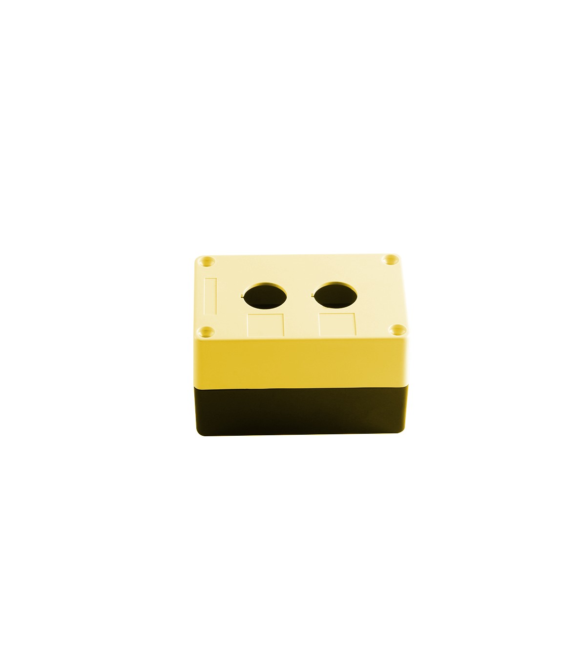 Caja Pulsador Sin Equipar IP65 Amarillo 2 Elementos