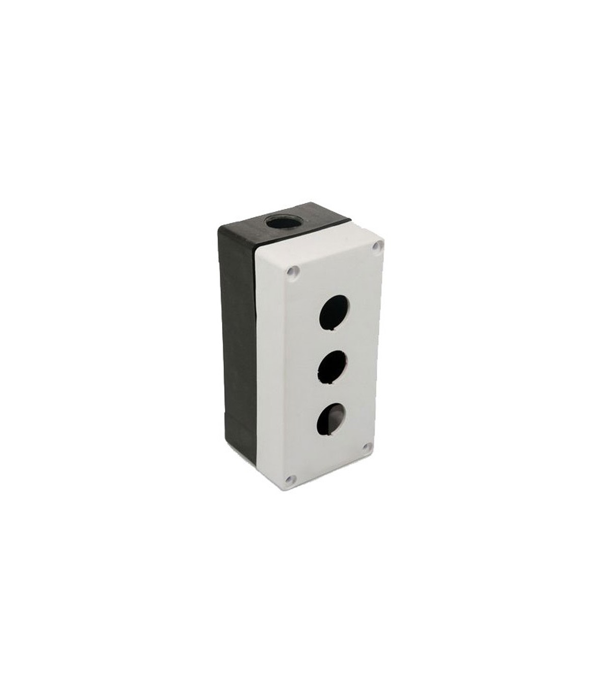 Caja Pulsador Sin Equipar IP65 Blanco 3 Elementos