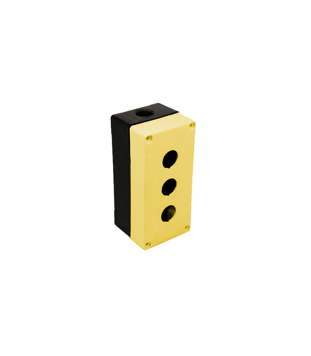 Caja Pulsador Sin Equipar IP65 Amarillo 3 Elementos