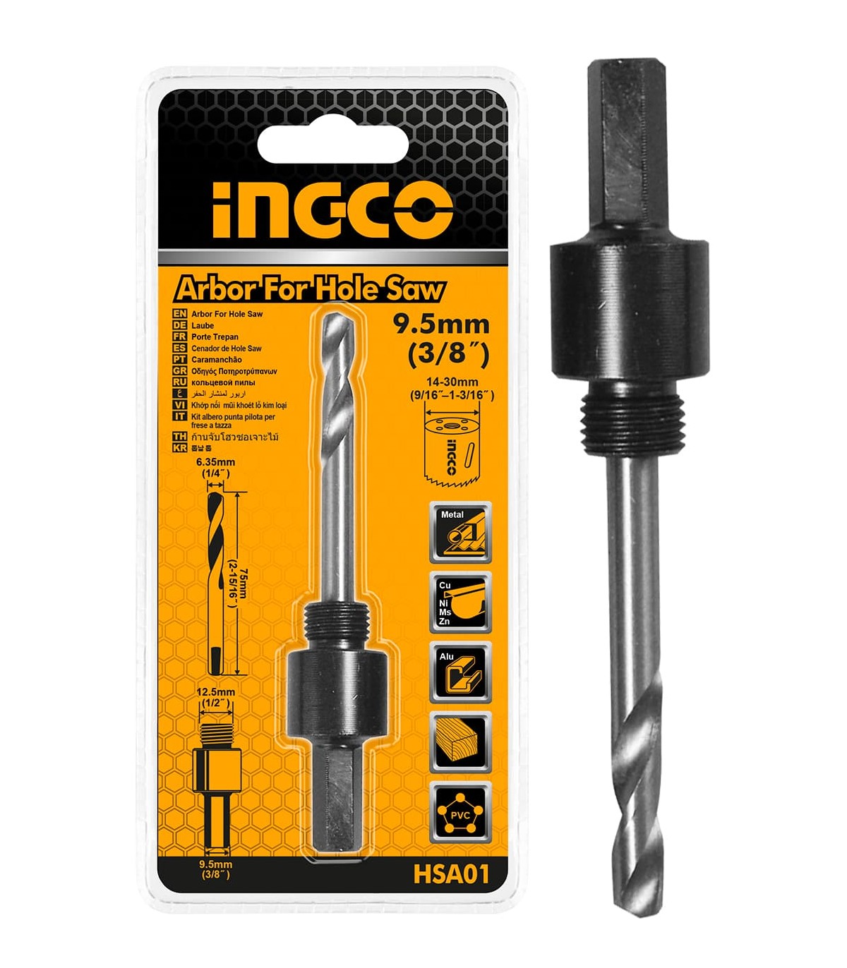 Husillo Hexagonal para Corona 14-30mm