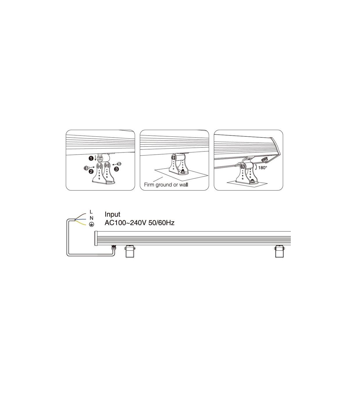 Bañador Led RF-AL 24W 1800Lm IP66 RGB+CCT