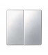 Tecla Doble Aluminio Simon 82