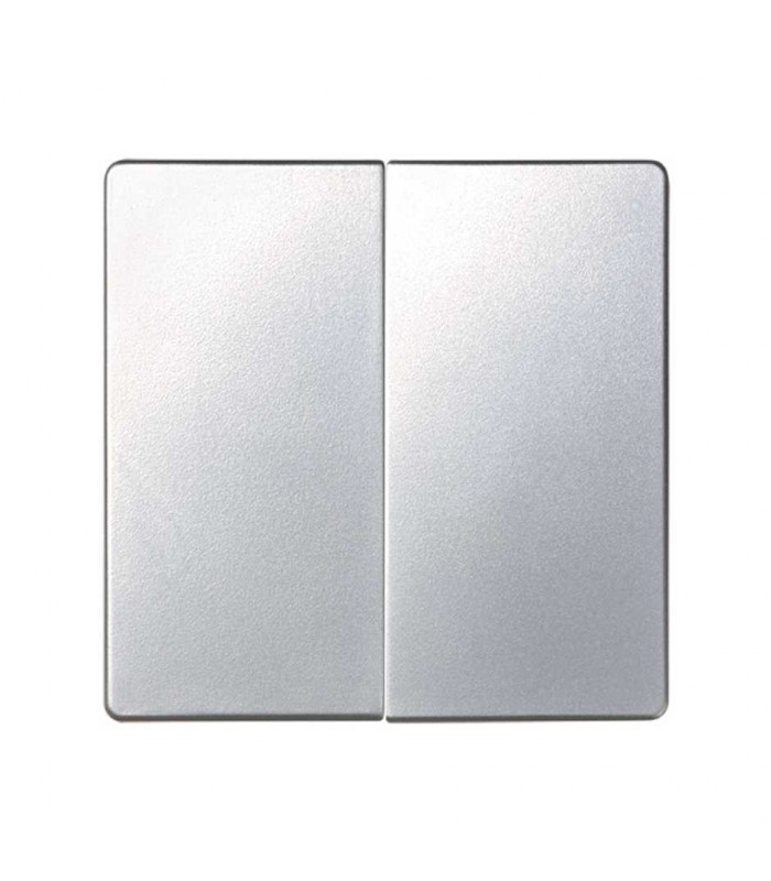 Tecla Doble Aluminio Simon 82