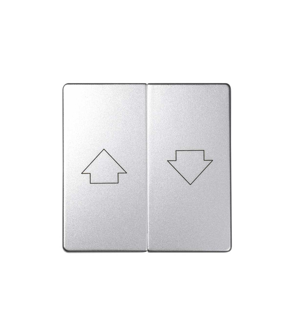 Tecla Doble para Persianas con Enclavamiento Aluminio Simon 82