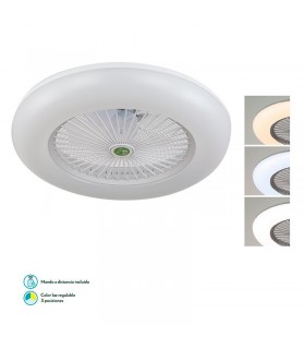 Ventilador De Techo Led RAKI/PERI AC 72W 8000LM Blanco CCT