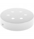 Florón 6 Agujeros 10mm Metal Blanco