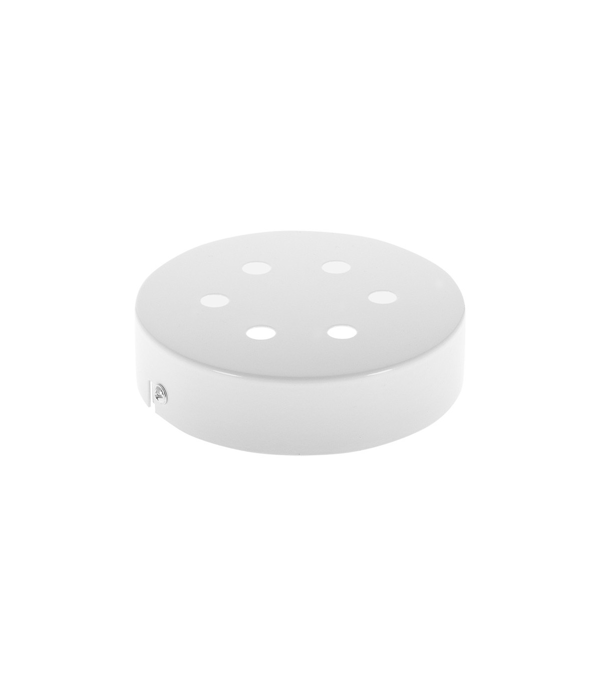 Florón 6 Agujeros 10mm Metal Blanco