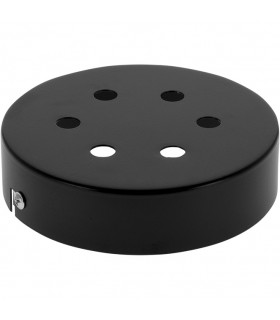 Florón 6 Agujeros 10mm Metal Negro