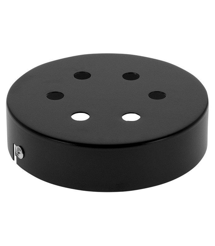 Florón 6 Agujeros 10mm Metal Negro