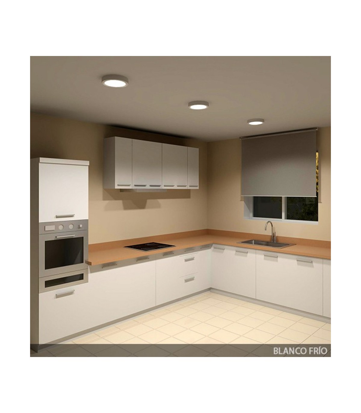 Plafón Superficie 18W DC 12V 1190Lm Blanco 6000K