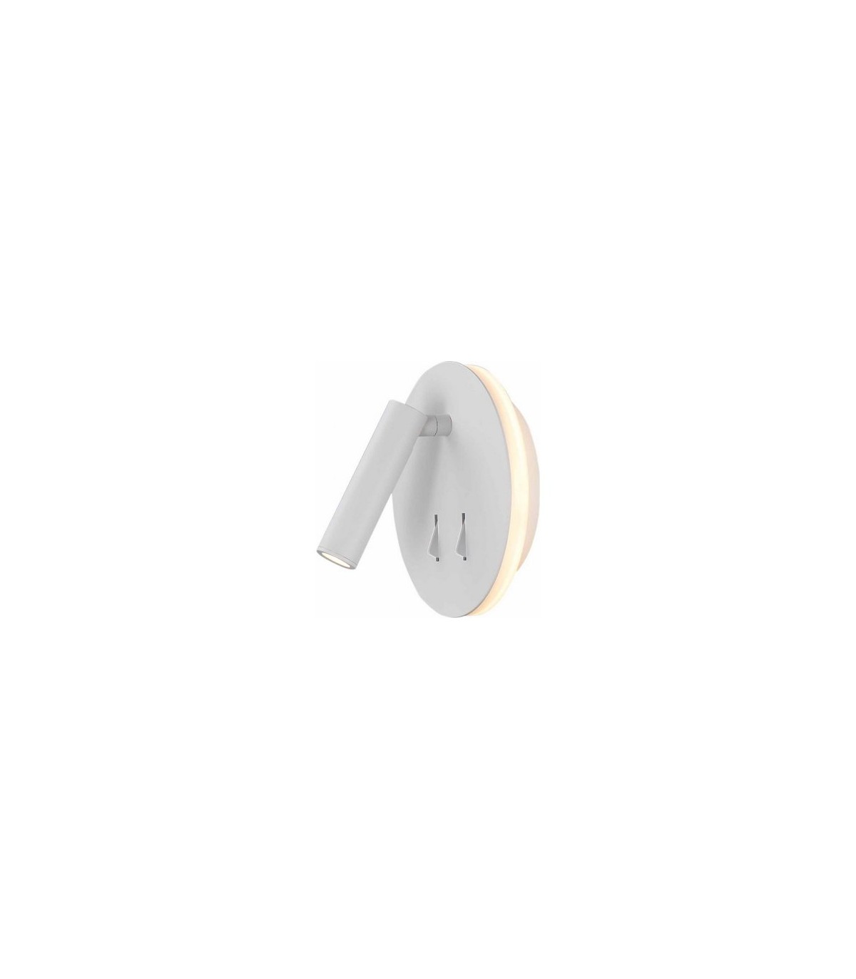 Aplique Lector CAYMAN Redondo Blanco 3+6W 620Lm