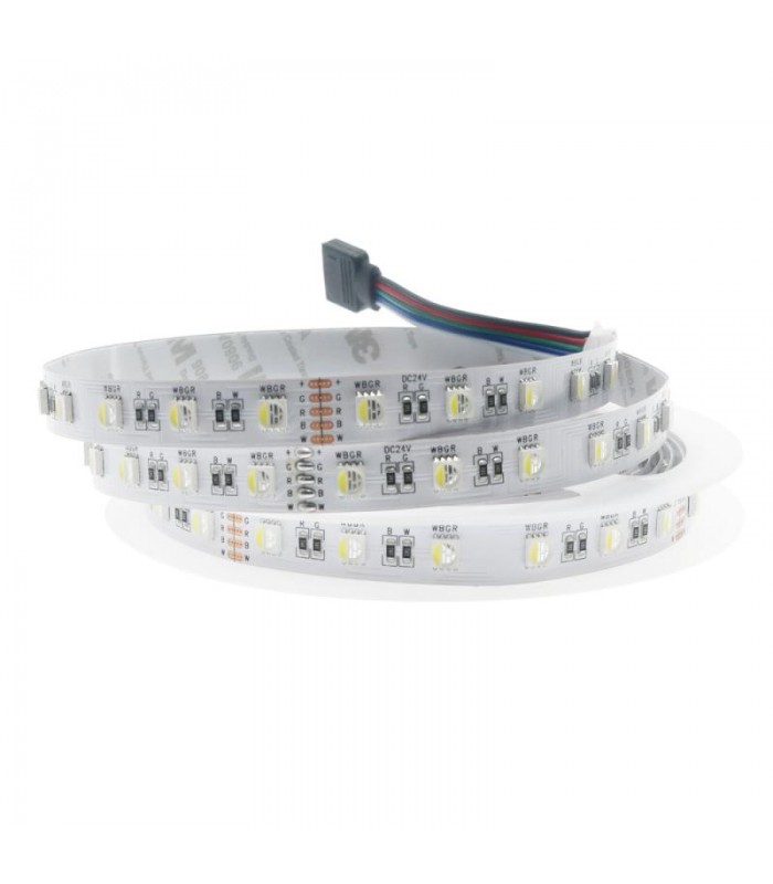 Tira Flexible Led 14W RGB+3000K 60Led/m IP20 DC24V -5 Metros-