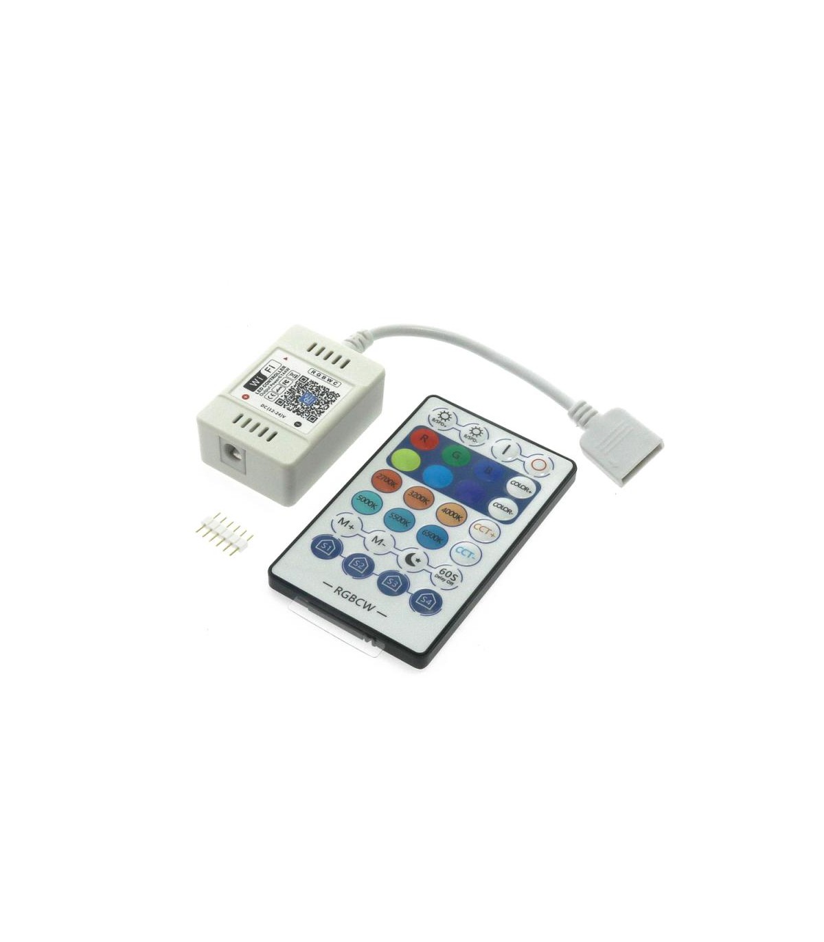 Controlador WiFi RGB+CCT DC12-24V 72-144W