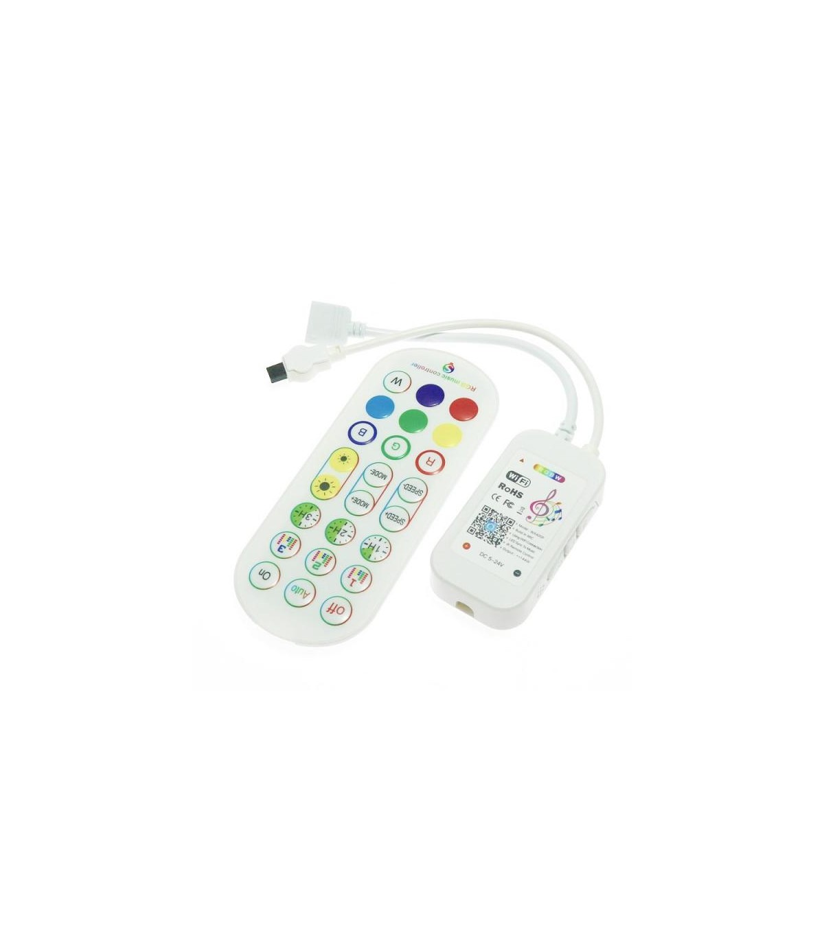 Controlador WiFi RGB+W DC12-24V 72-144W
