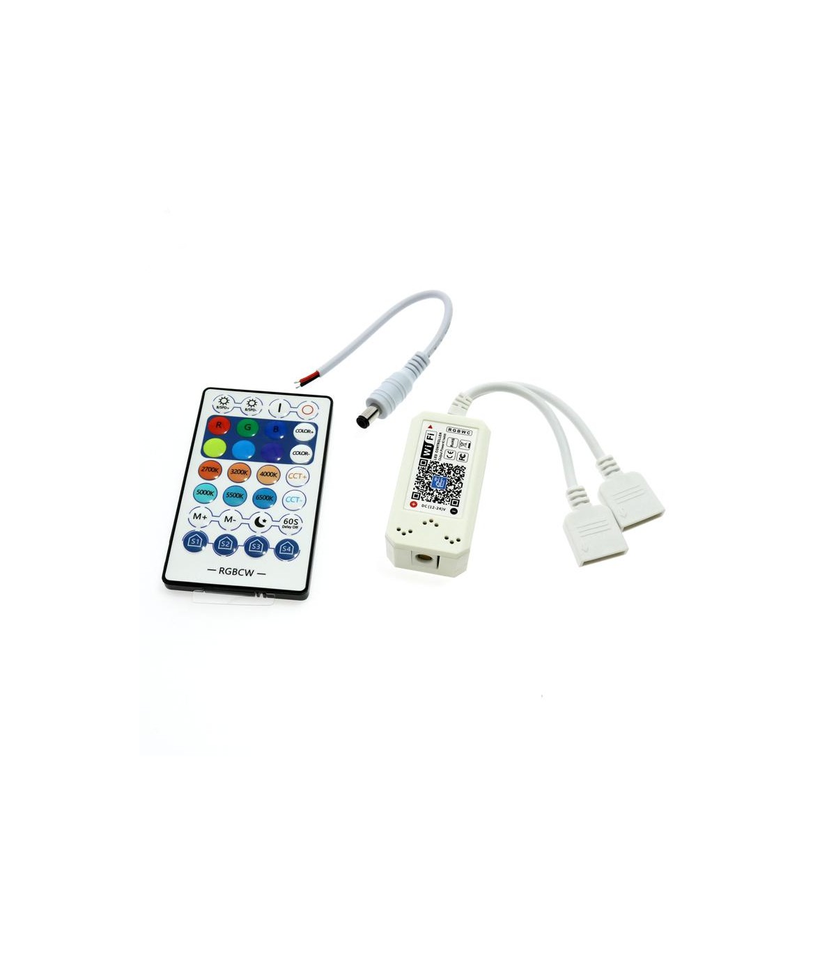 Controlador WiFi con Mando RGBW DC12-24V 144-288W