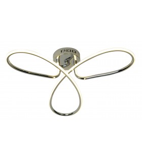 Plafón Trebol Cromo 49W 4900Lm 4000K