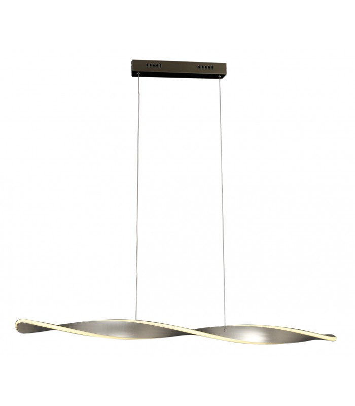 Lámpara Colgante Led Twister Níquel 40W 3920Lm 3000K