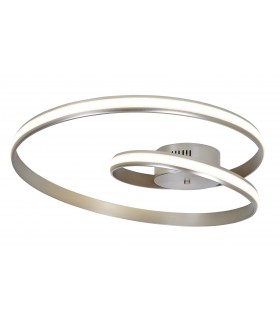 Plafón Led Espiral Níquel 50W 5000Lm 4000K