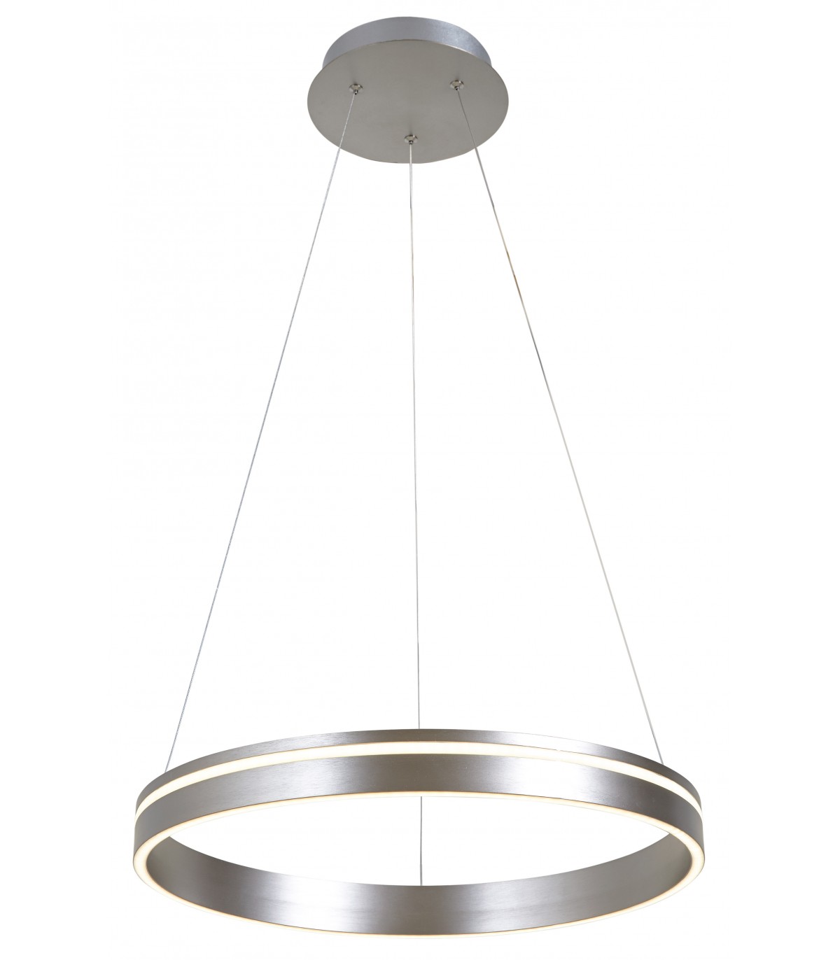 Lámpara Colgante Led Circular Níquel 60W 6000Lm 4000K